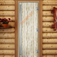 Дверь стеклянная DoorWood «Престиж», 800х2000мм, с фотопечатью «Модерн»