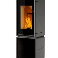 Печь-камин АСТОВ КУБ ПК 4581, дровник