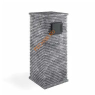 Печь банная газовая RT-50RV 310S Талькомагнезит Радиатор с прямыми углами