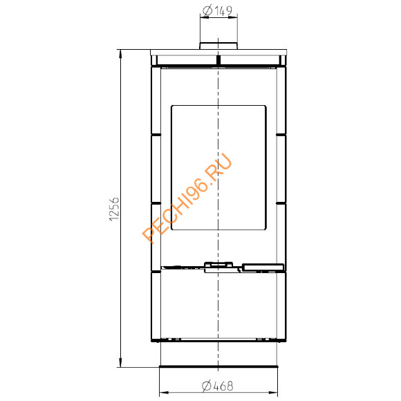 Керамическая печь-камин Thorma ANDORRA Ceramic Standard белая