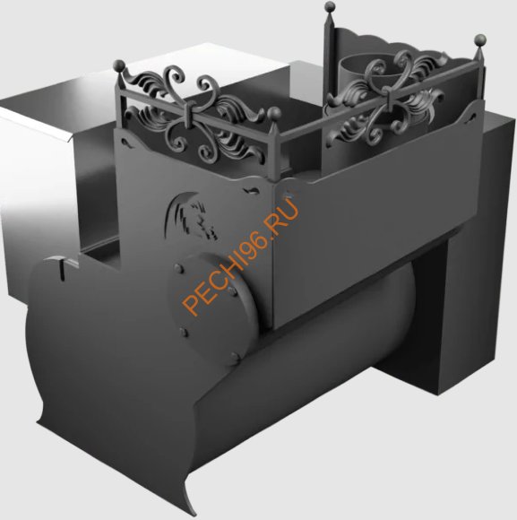 Печь банная Термосфера Горыныч 3, большая дверь со стеклом, система ЕСВО