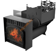 Печь банная Термосфера Горыныч 3, большая дверь со стеклом, система ЕСВО