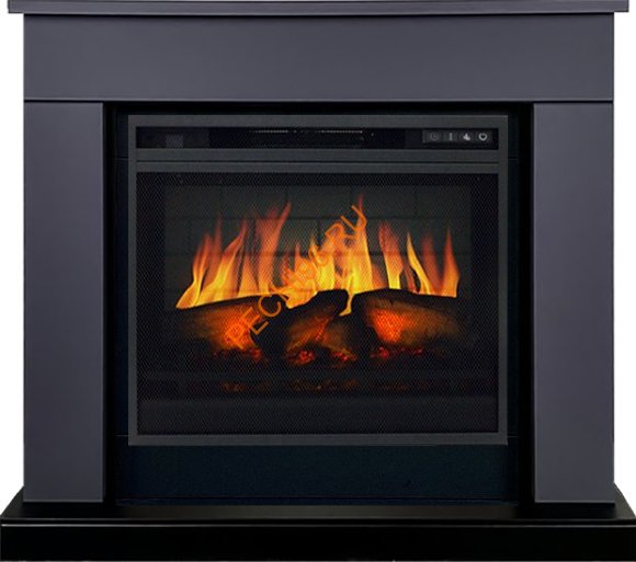 Электрокамин Royal Flame Bergen 23 Серый графит с очагом Vision 23 EF LED 3D FX