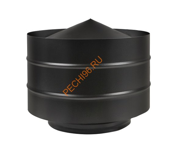 Дефлектор Везувий BLACK (Оц+AISI 430/0,5мм) d 120/200 мм Дефлектор Везувий BLACK (Оц+AISI 430/0,5мм) d 120/200 мм