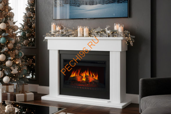 Электрокамин Royal Flame Mozart SFT Белый с очагом Vision 26 EF LED FX Электрокамин Royal Flame Mozart SFT Белый с очагом Vision 26 EF LED FX