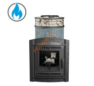 Печь банная Атмосфера L Талькохлорит ламель+сетка, с горелкой