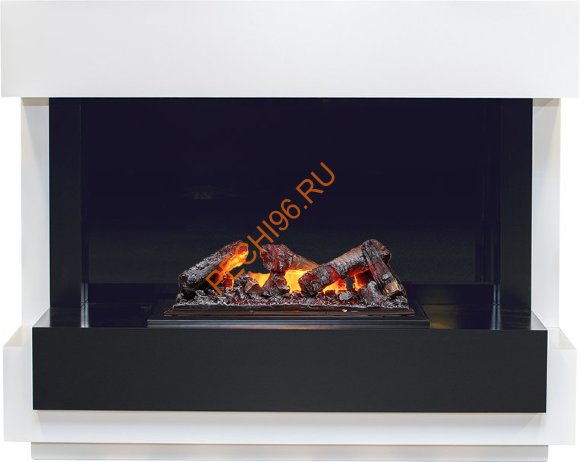 Электрокамин Dimplex Cube с очагом Cassette 600 NH белый с черным