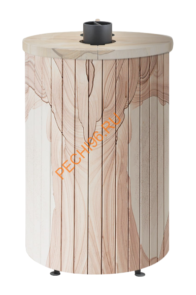 Печь банная Ферингер Уют 18 ПФ Окаменевшее дерево перенесённый рисунок