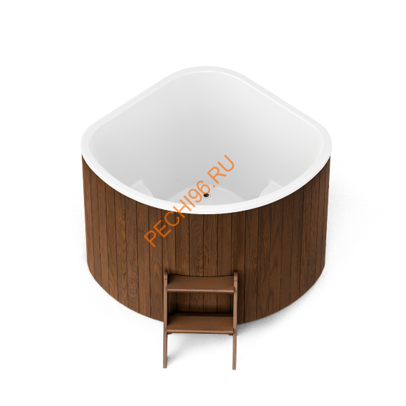 Купель композитная Polarspa CORNER 160 термососна темная