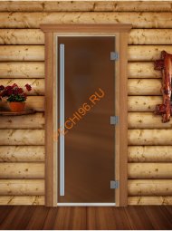 Дверь стеклянная DoorWood «Престиж», 800х2000мм, бронза матовая