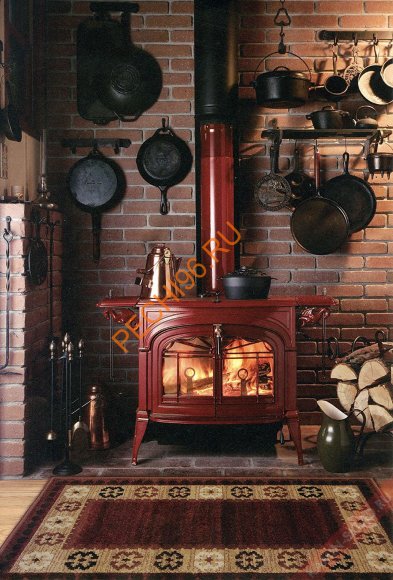 Чугунная печь Vermont Castings Encore бордо