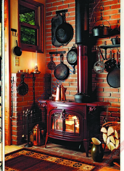 Чугунная печь Vermont Castings Encore бордо