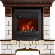 Электрокамин Royal Flame Pierre Luxe темный дуб с очагом Aspen