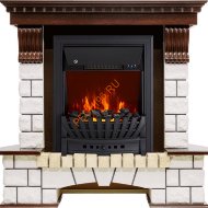 Электрокамин Royal Flame Pierre Luxe темный дуб с очагом Aspen