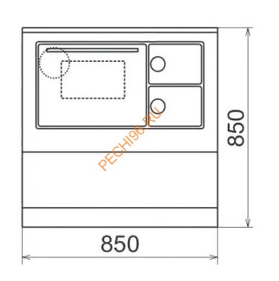 Стальная печь-плита Thorma OKONOM85/FIKO DELUXE белая Стальная печь-плита Thorma OKONOM85/FIKO DELUXE белая