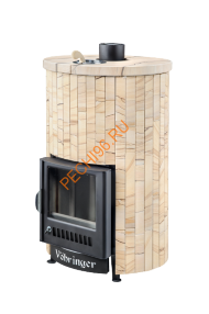 Печь банная Ферингер Уют 25 ПФ Окаменевшее дерево наборный