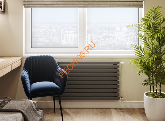 Радиатор трубчатый Loten Grey Z 1000/180 4 с боковое подключение