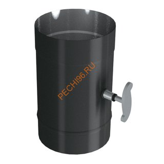 Задвижка ВУЛКАН VBR D115 мм, нерж 0.8, черная Задвижка ВУЛКАН VBR D115 мм, нерж 0.8, черная