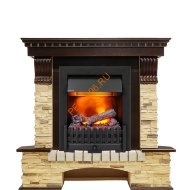 Электрокамин Dimplex Pierre Luxe угловой с очагом Danville Black FB2 темный дуб/ сланец