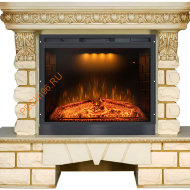 Электрический камин Royal Flame Pierre Luxe LORD с очагом Emerald 28