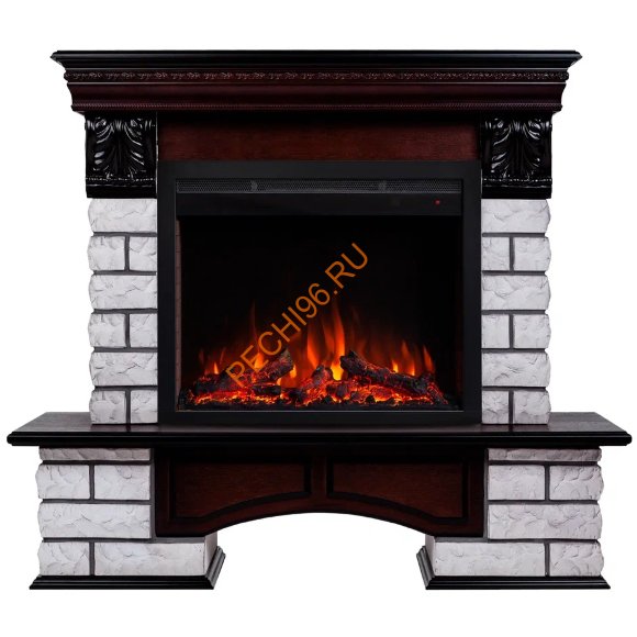 Электрокамин RealFlame COUNTRY LUX ROCK 25,5 AO с очагом Saphir 25,5