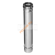 Дымоход Феррум, нержавейка AISI 430-0,8 мм d 200 мм L=0,5 м