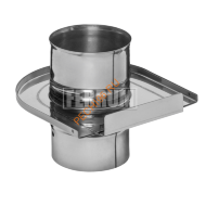 Шибер-задвижка Феррум, нержавейка AISI 430-0,8мм , d 200 мм