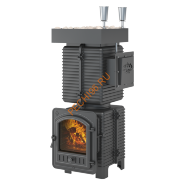 Печь банная Эверест Легкий пар Профи Чугун, под обкладку, НЗК, б/в