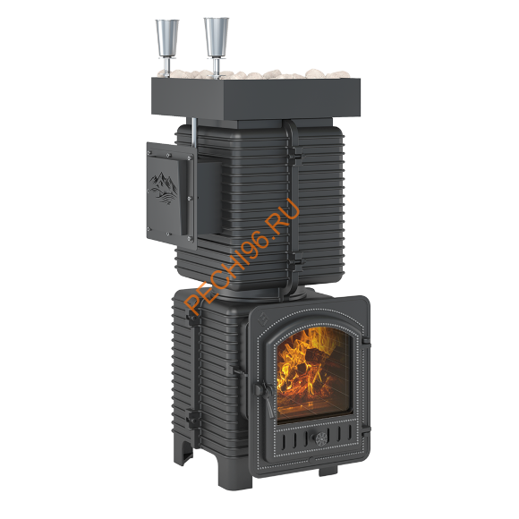 Печь банная Эверест Легкий пар Профи Чугун, под обкладку, НЗК, б/в