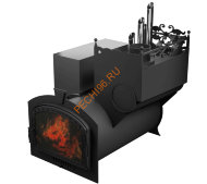 Печь банная Термосфера Горыныч 3, ЗК с парогенератором, большая дверь со стеклом