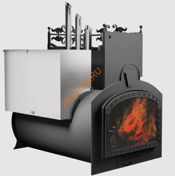 Печь банная Термосфера Горыныч 3, ЗК с парогенератором, большая дверь со стеклом