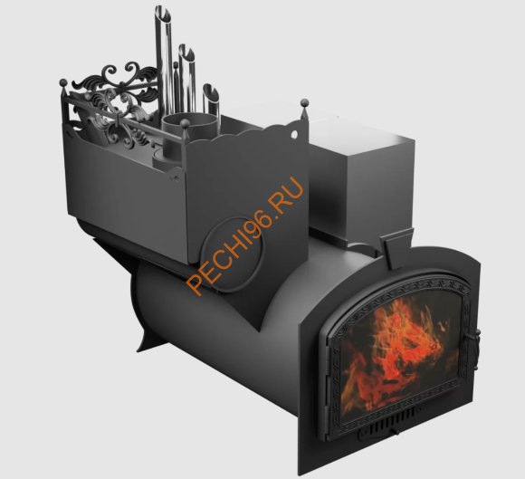 Печь банная Термосфера Горыныч 3, ЗК с парогенератором, большая дверь со стеклом