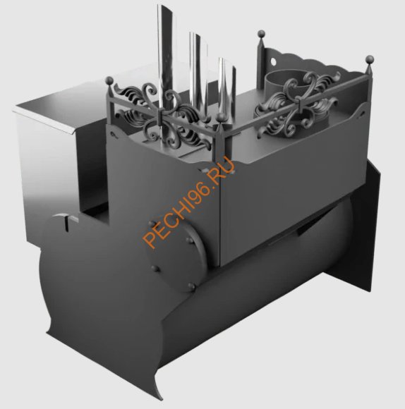 Печь банная Термосфера Горыныч 3, ЗК с парогенератором, большая дверь со стеклом