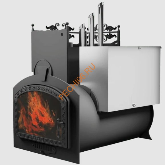 Печь банная Термосфера Горыныч 3, ЗК с парогенератором, большая дверь со стеклом