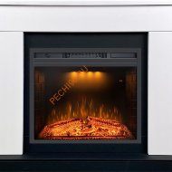 Электрический камин Royal Flame Bergen 23 Белый с черным с очагом Emerald 23