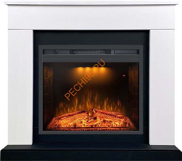 Электрический камин Royal Flame Bergen 23 Белый с черным с очагом Emerald 23