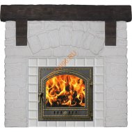 Портал для банной печи LK СТАРЫЙ ЗАМОК белый