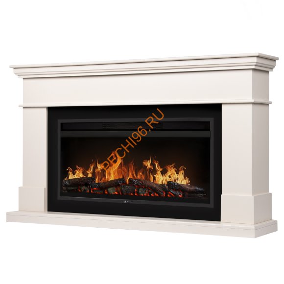 Электрокамин Electrolux EFP/P-3620LS с порталом California, молочный