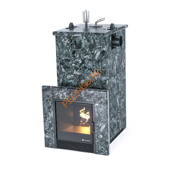 Печь банная ИзиСтим Сочи с боковым подключением в кожухе из пироксенита