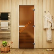 Дверь стеклянная Арта Элит Бронза MATELUX, осина