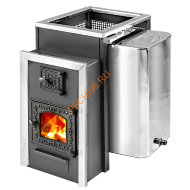 Печь банная Радуга ПБ-21Б сталь 6 мм дверца со стеклом