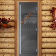 Дверь стеклянная DoorWood «Престиж», 700х1900мм, графит