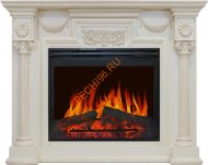 Электрокамин Royal Flame London Слоновая кость с патиной с очагом Jupiter FX New