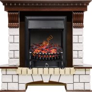 Электрокамин Royal Flame Pierre Luxe темный дуб с очагом Fobos FX