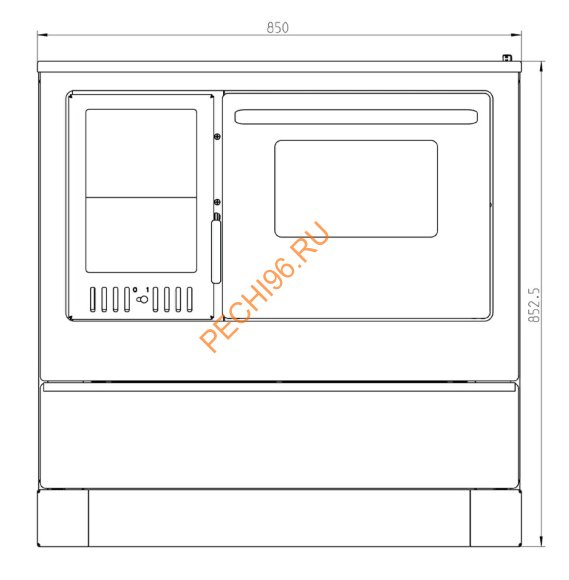 Стальная печь-плита Thorma OKONOM85/FIKO Excellent OP черная Стальная печь-плита Thorma OKONOM85/FIKO Excellent OP черная