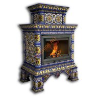 Печь-камин КимрПечь Кострома пристенный двухъярусный Январь