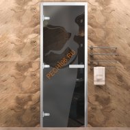 Дверь в хамам стеклянная Арта Стандарт Арт Богиня, коробка алюминий