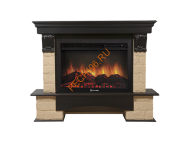 Электрокамин Electrolux Sphere Plus EFP/P-3320RLS с порталом Firelight Forte 30S, камень бежевый, венге