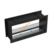 Биокамин сквозной 1000х500х300 мм, стекло тонированное