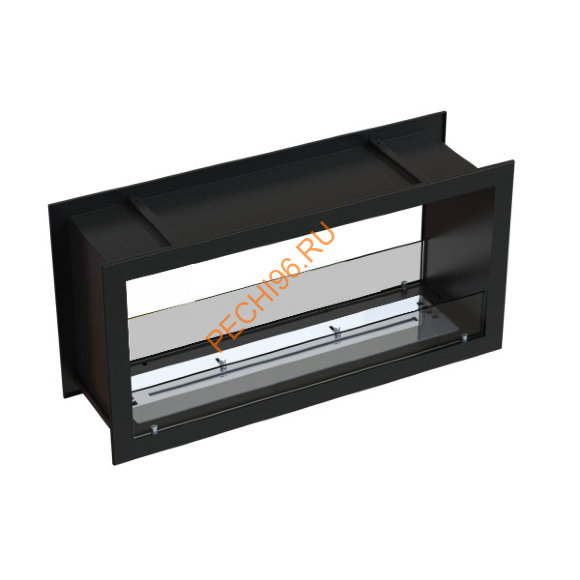 Биокамин сквозной 1000х500х300 мм, стекло тонированное